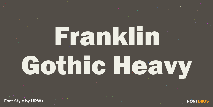 Franklin Gothic Heavy Poster