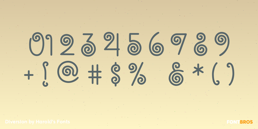 Diversion Font Poster #1