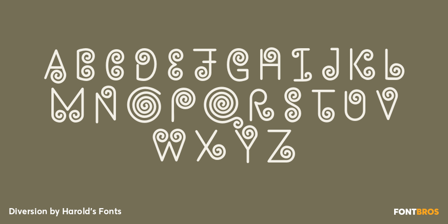 Diversion Font Poster #2