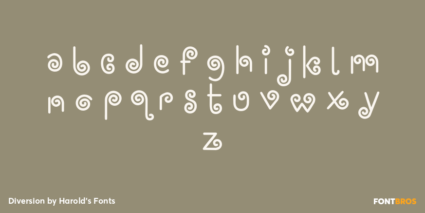 Diversion Font Poster #3