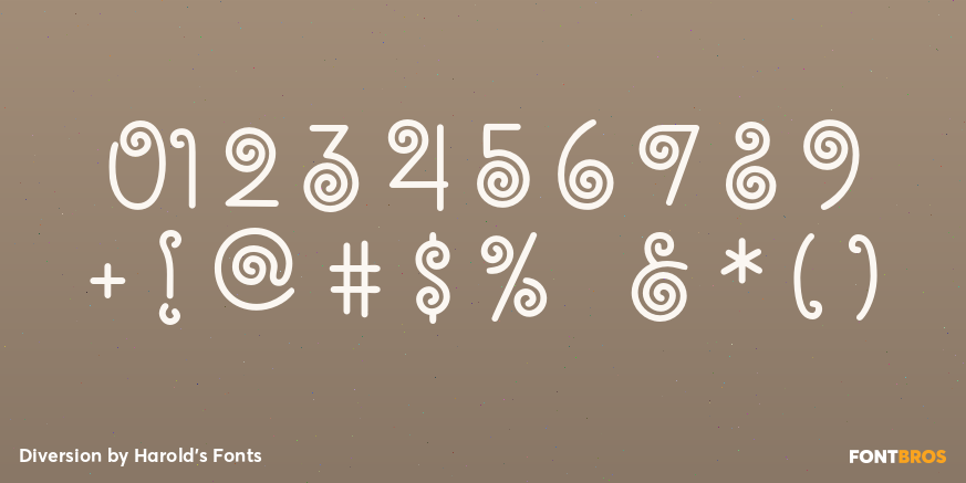 Diversion Font Poster #4