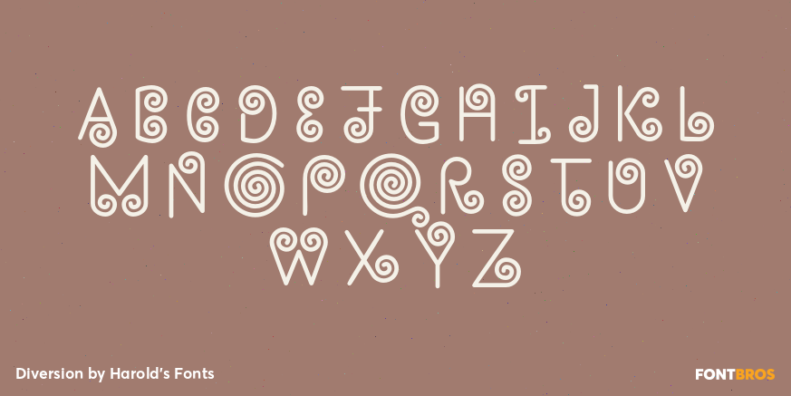 Diversion Font Poster #1
