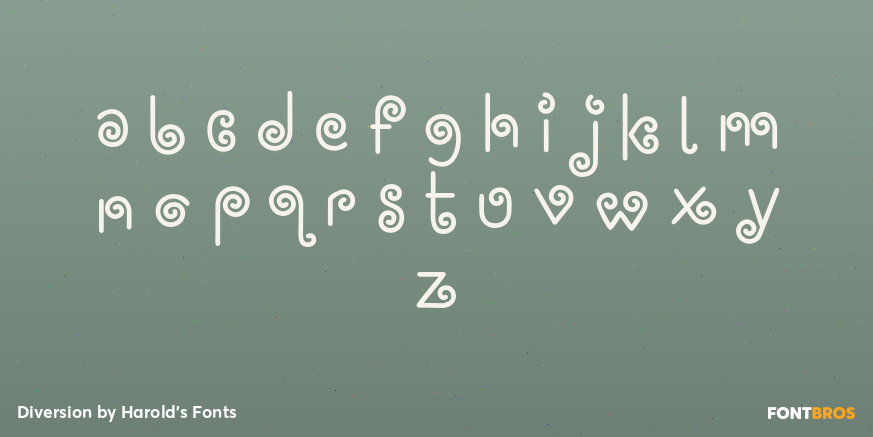 Diversion Font Poster #1