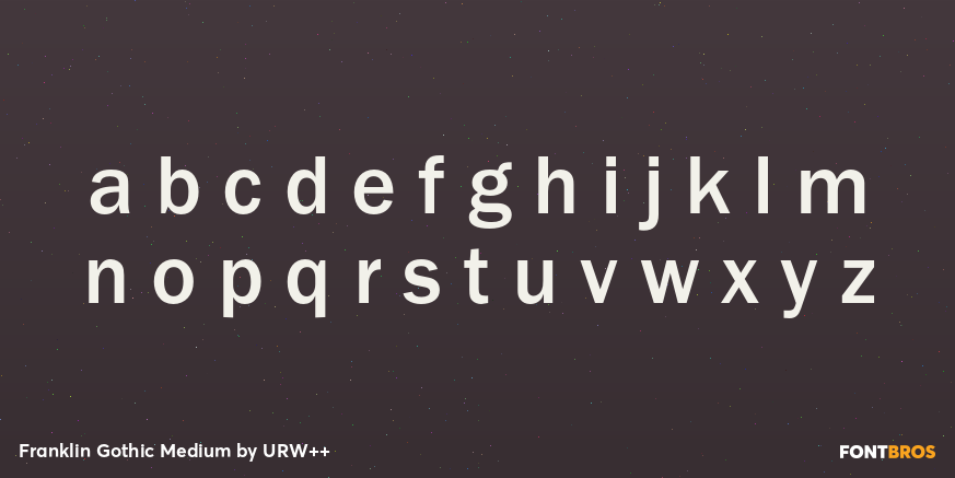 Franklin Gothic Medium Font Poster #3
