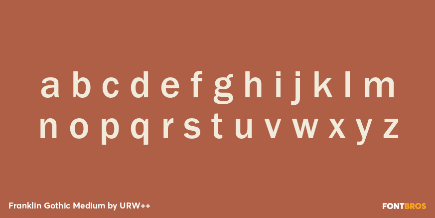 Franklin Gothic Medium Font Poster #1