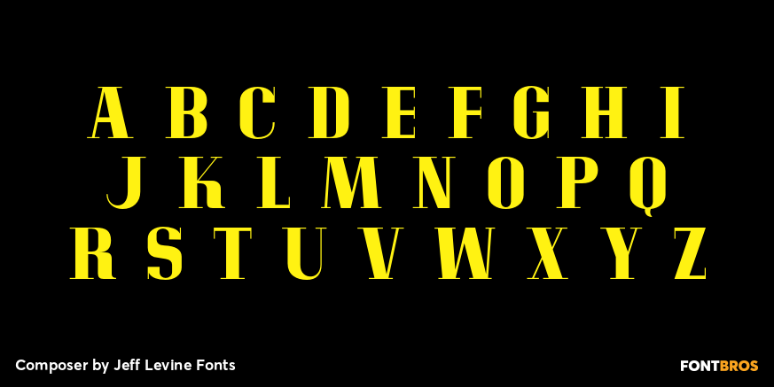Composer Font Poster #3