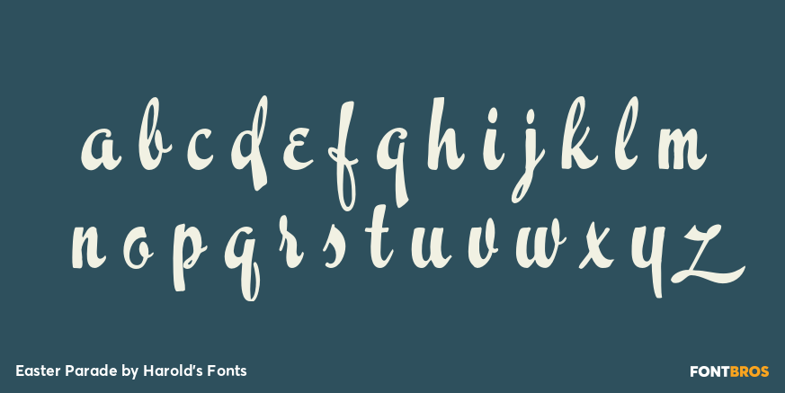 Easter Parade Font Poster #3