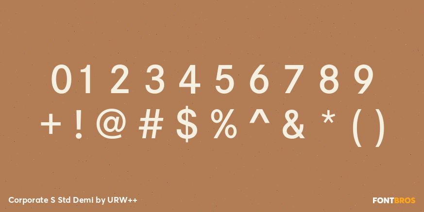 Corporate S Std Demi Font Poster #1