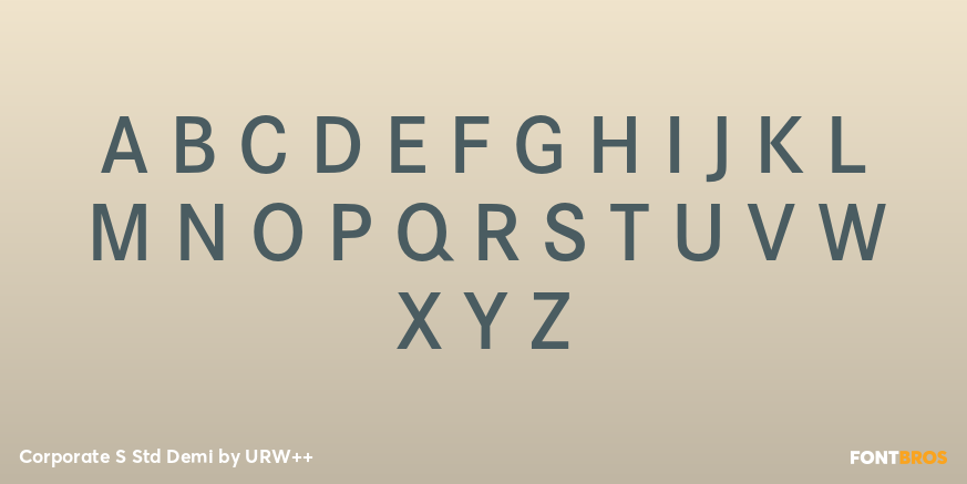 Corporate S Std Demi Font Poster #1