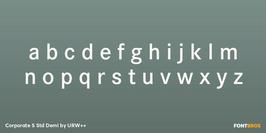 Corporate S Std Demi Font Poster #1