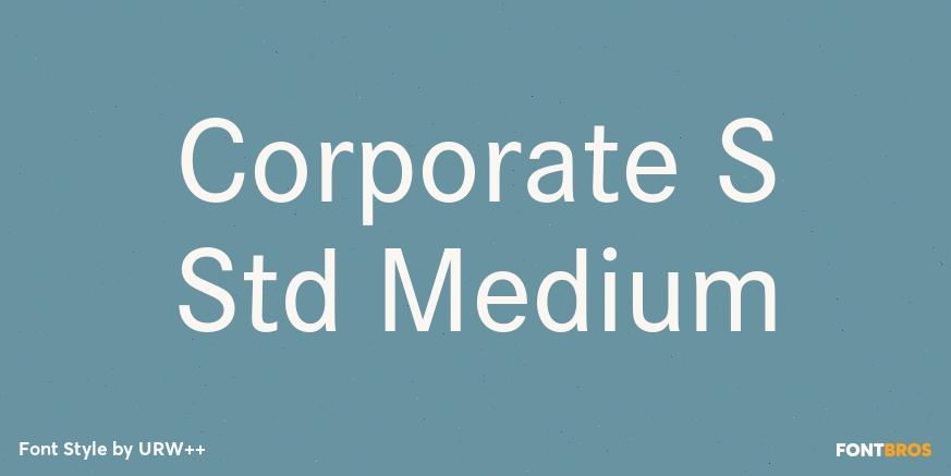 Corporate S Std Medium Font Poster #1