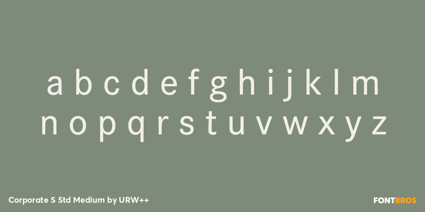 Corporate S Std Medium Font Poster #3