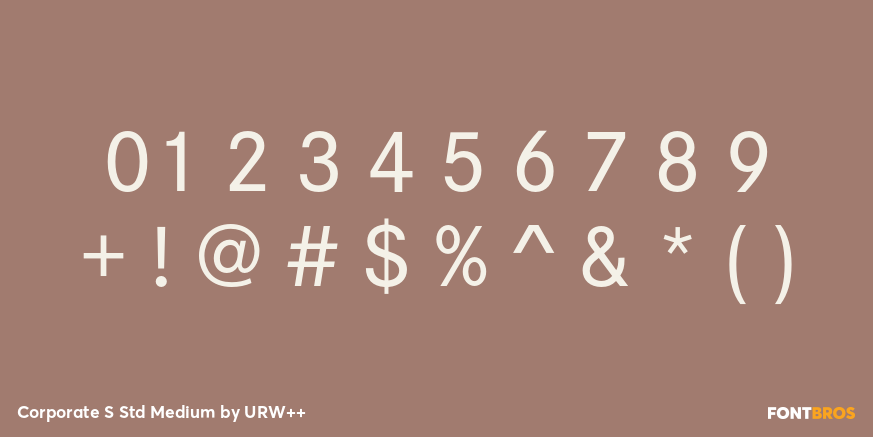 Corporate S Std Medium Font Poster #4