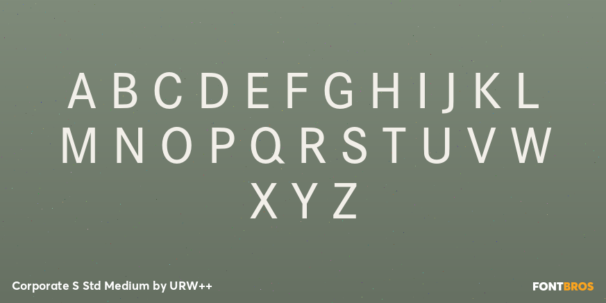 Corporate S Std Medium Font Poster #1
