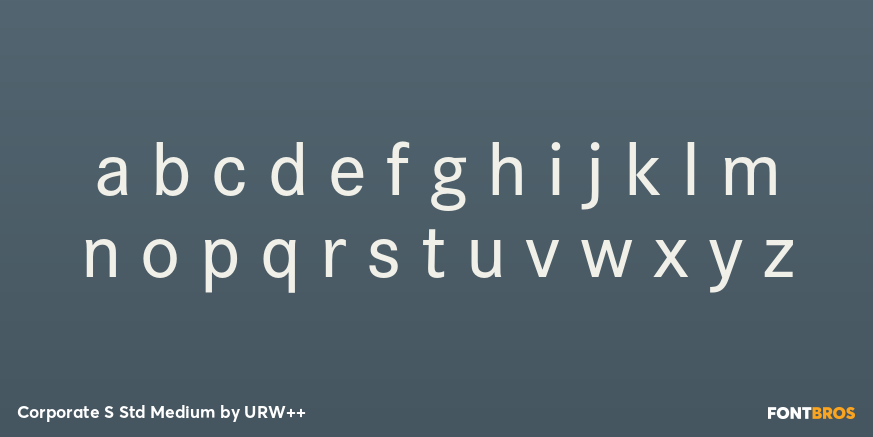 Corporate S Std Medium Font Poster #1