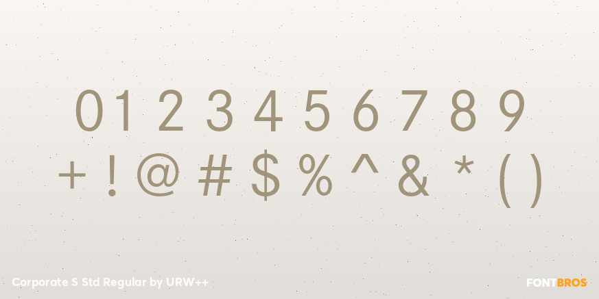 Corporate S Std Regular Font Poster #4