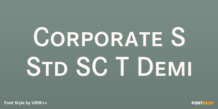 Corporate S Std SC T Demi Font Poster #1