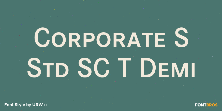 Corporate S Std SC T Demi Font Poster #1