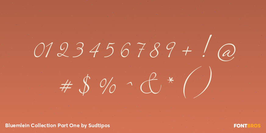 Bluemlein Collection Part One Font Poster #1