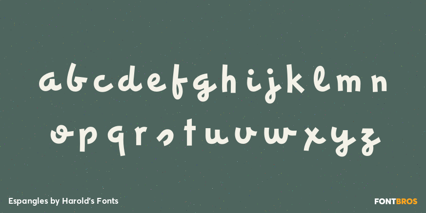 Espangles Font Poster #3