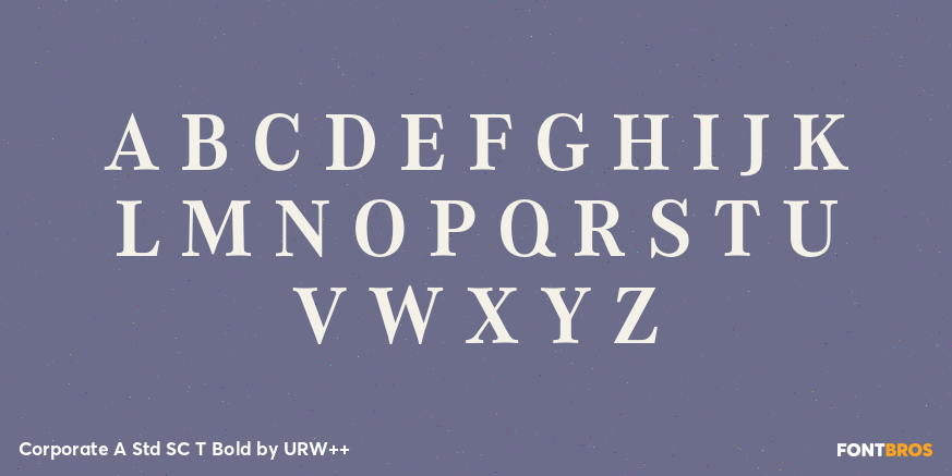 Corporate A Std SC T Bold Font Poster #2