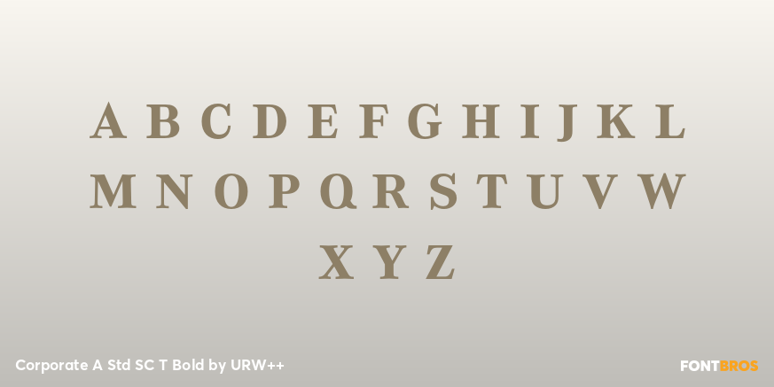 Corporate A Std SC T Bold Font Poster #3