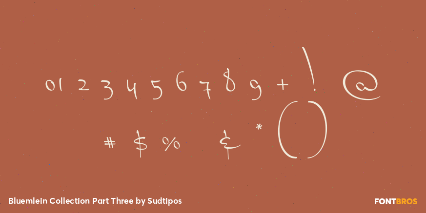 Bluemlein Collection Part Three Font Poster #4