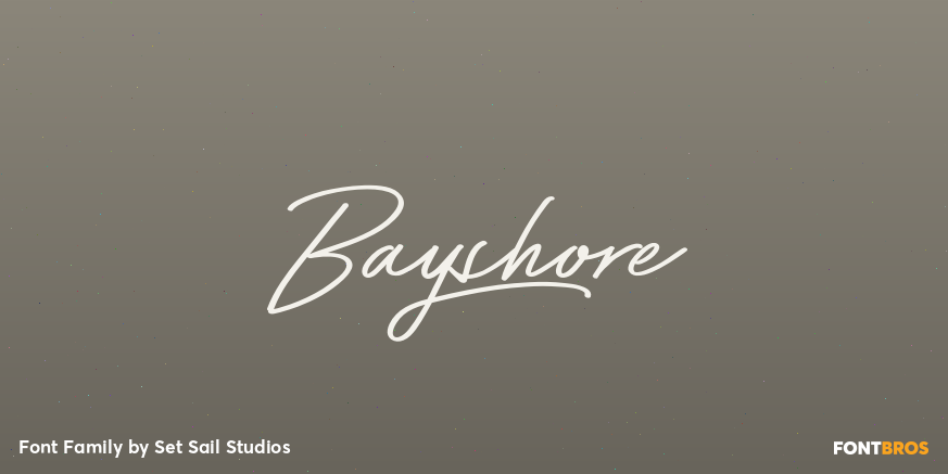 Bayshore Font Poster #1