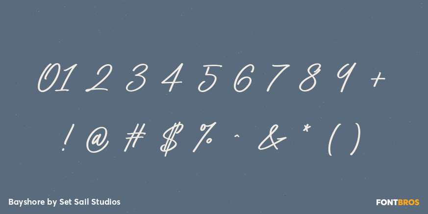 Bayshore Font Poster #1