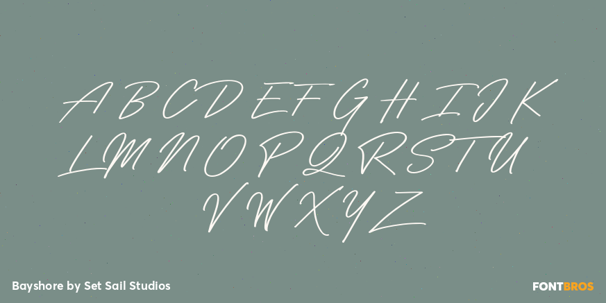 Bayshore Font Poster #1