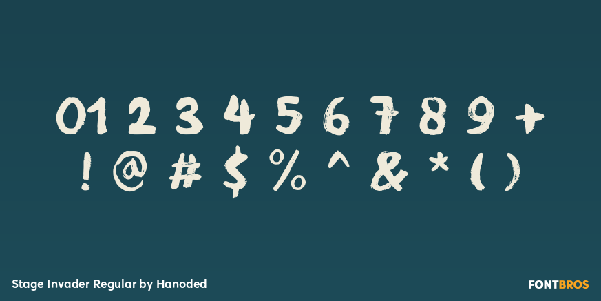 Stage Invader Regular Font Poster #4