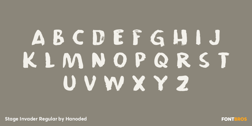Stage Invader Regular Font Poster #3