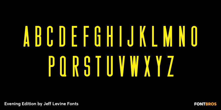 Evening Edition Font Poster #2