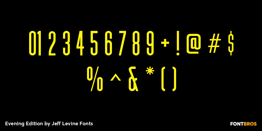 Evening Edition Font Poster #4