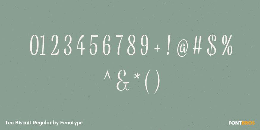 Tea Biscuit Regular Font Poster #1