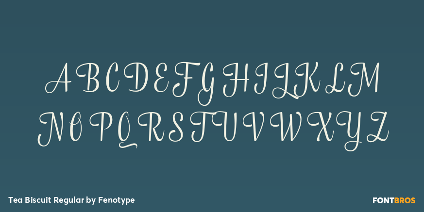 Tea Biscuit Regular Font Poster #1