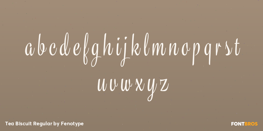Tea Biscuit Regular Font Poster #1