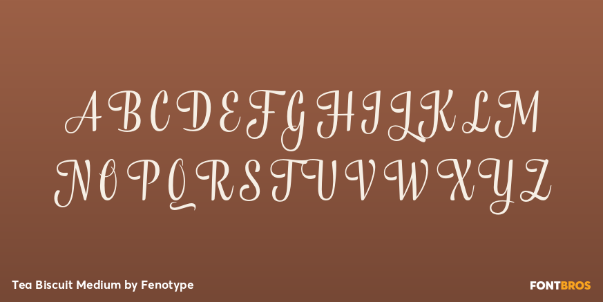 Tea Biscuit Medium Font Poster #2