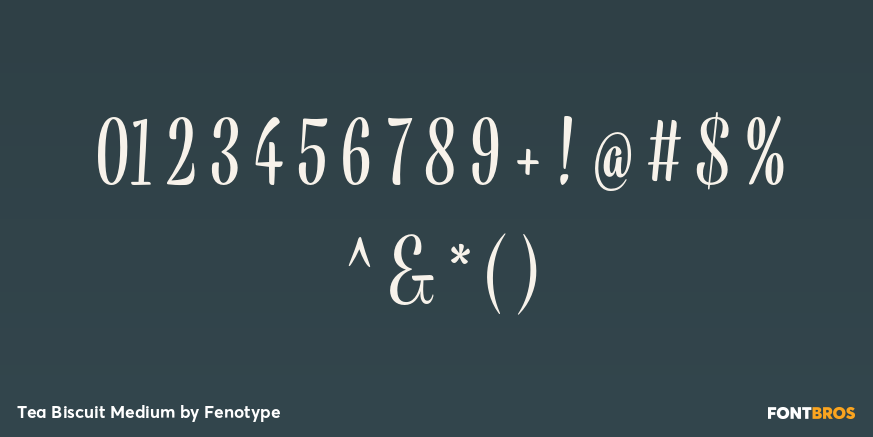 Tea Biscuit Medium Font Poster #4