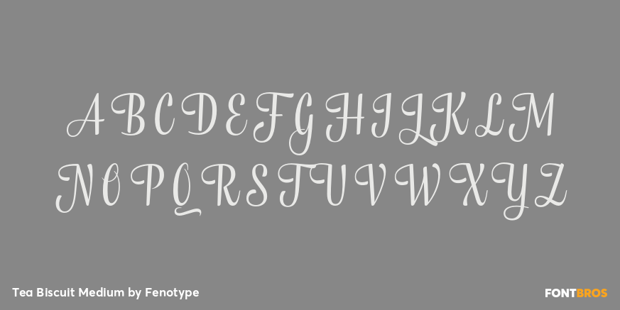 Tea Biscuit Medium Font Poster #1