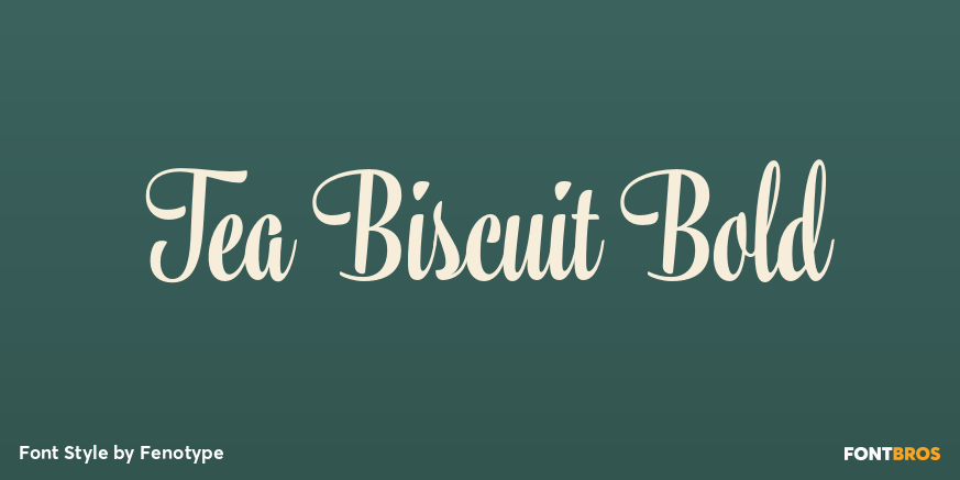 Tea Biscuit Bold Poster