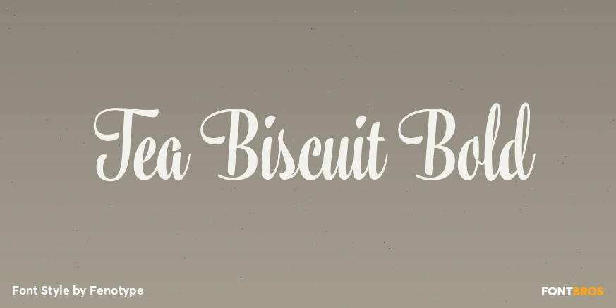 Tea Biscuit Bold Poster