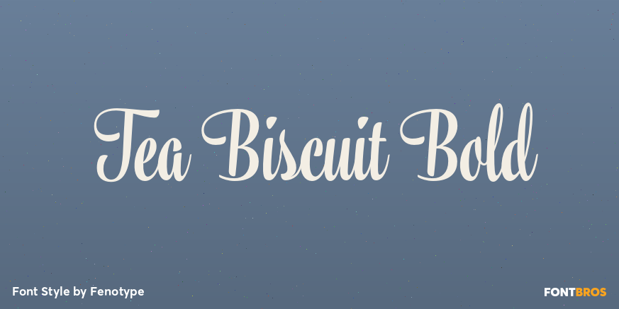 Tea Biscuit Bold Poster
