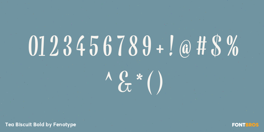 Tea Biscuit Bold Font Poster #1