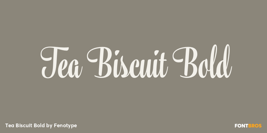 Tea Biscuit Bold Poster