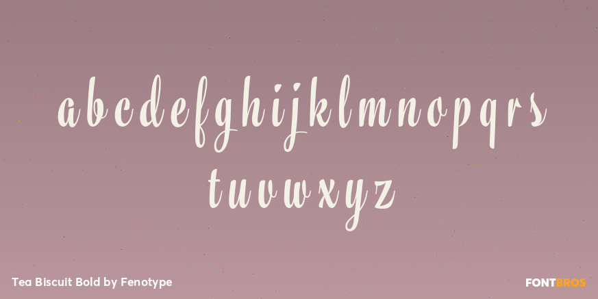 Tea Biscuit Bold Font Poster #1