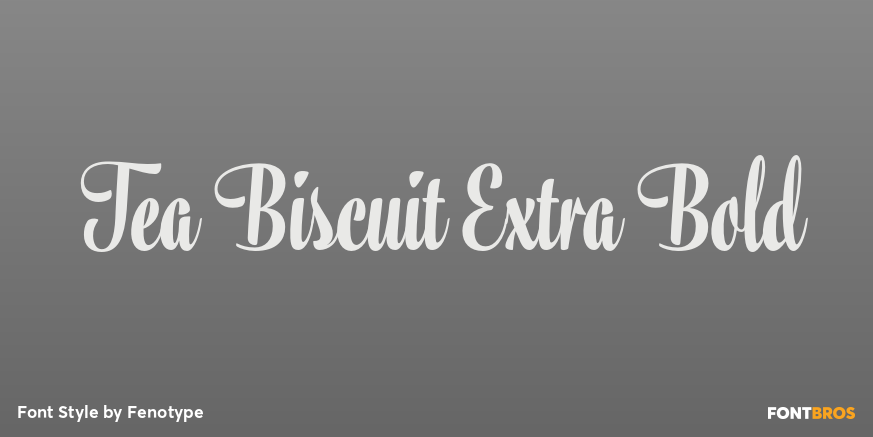 Tea Biscuit Extra Bold Poster