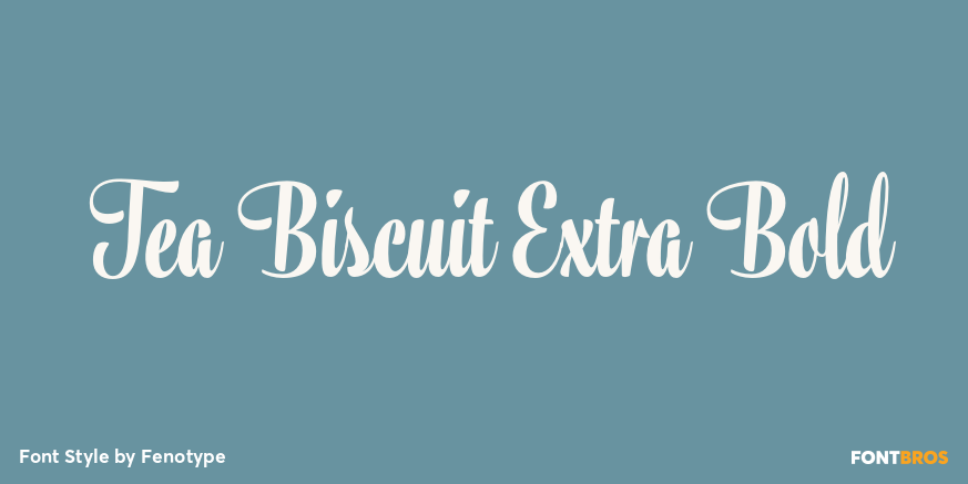 Tea Biscuit Extra Bold Poster
