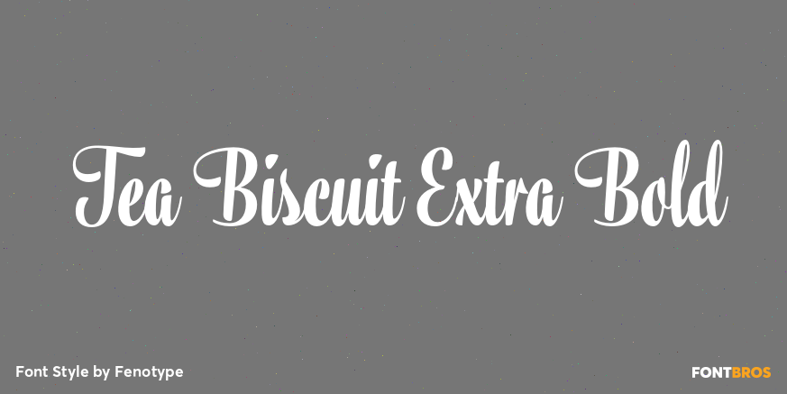 Tea Biscuit Extra Bold Poster