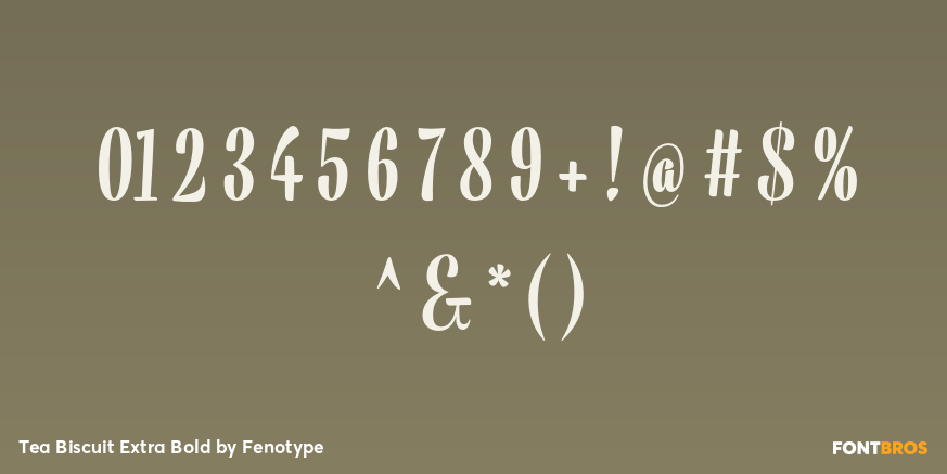 Tea Biscuit Extra Bold Font Poster #1